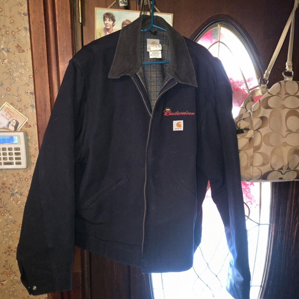 Carhartt Men's Black Performance Jacket with Red Logo